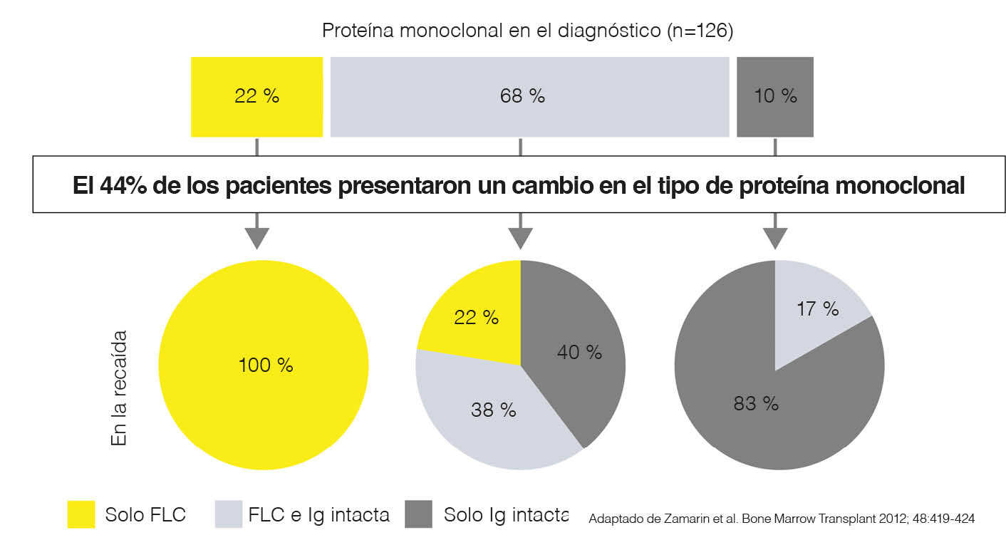 Monoclonal protein at diagnosis
